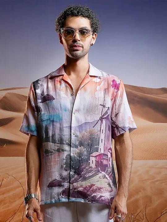 Floral Checked Casual Shirts