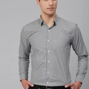 Black Checked Formal Shirts