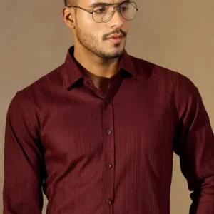 Striped Textured Formal Shirts
