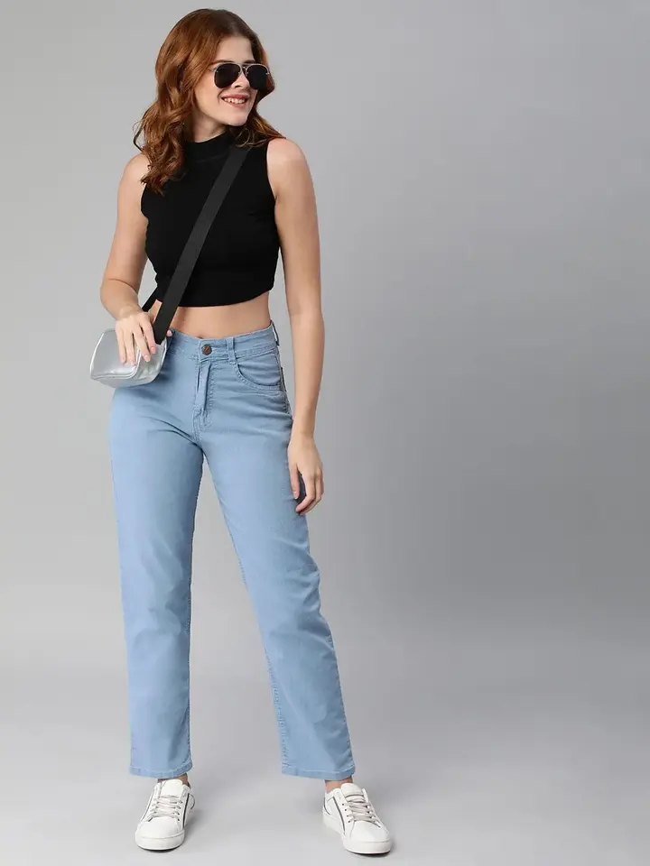 Straight High-Rise Jeans