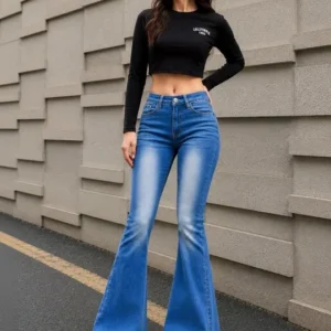 Bootcut High-Rise Jeans
