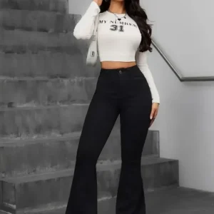 Bootcut High-Rise Jeans