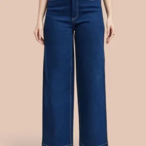 Wide-Leg High-Rise Jeans
