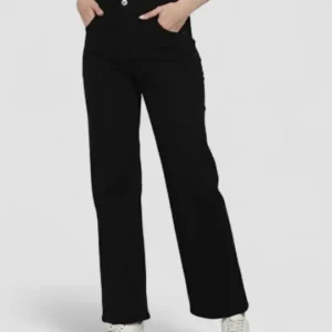 Wide-Leg High-Rise Jeans