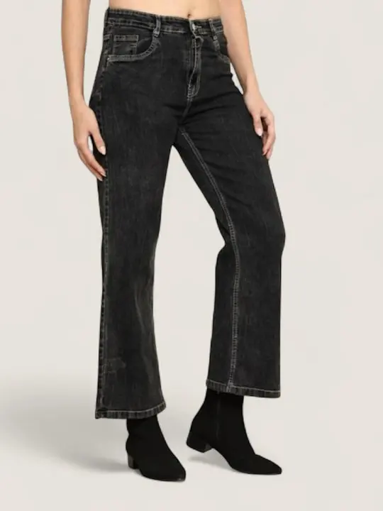 Wide-Leg High-Rise Jeans
