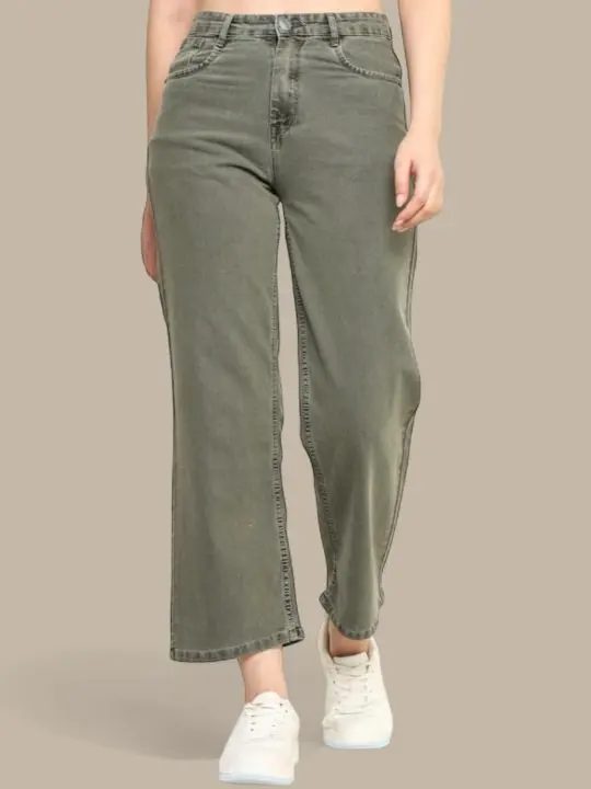 Wide-Leg High-Rise Jeans