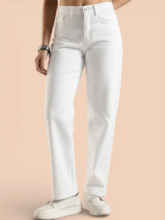 Wide-Leg High-Rise Jeans
