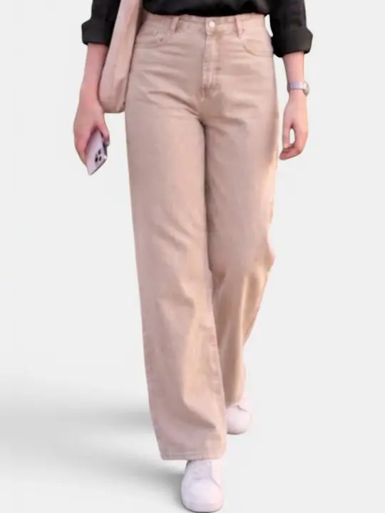 Wide-Leg High-Rise Jeans