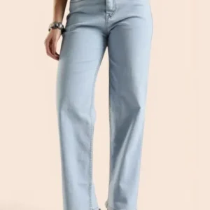 Wide-Leg High-Rise Jeans