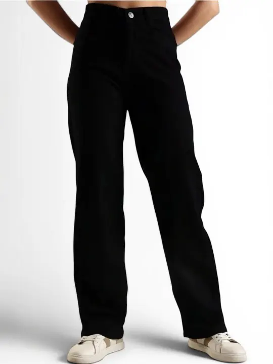 Wide-Leg High-Rise Jeans