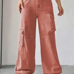 Wide-Leg High-Rise Jeans