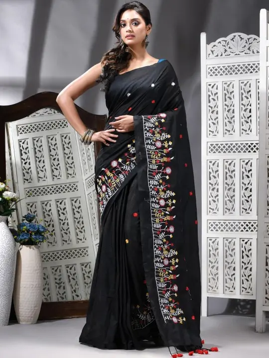 Floral Embroidered Sarees