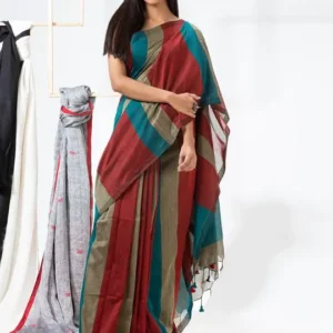 Striped Woven-Design Sarees