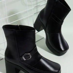 Block-Heel Boots