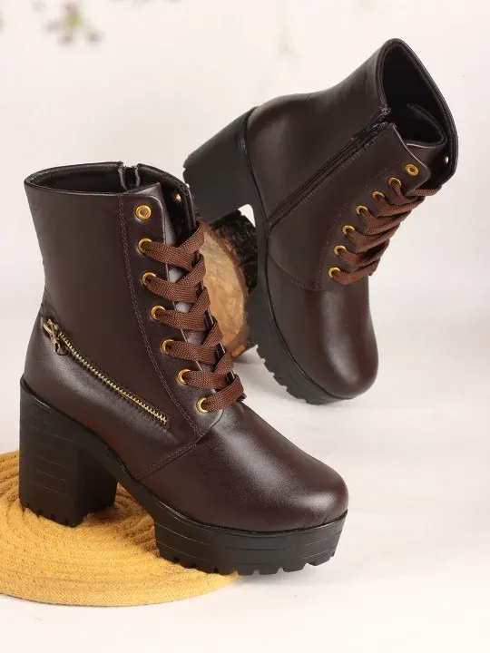 Block-Heel Boots