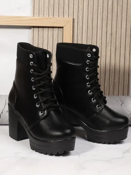 Lace-Up Boots
