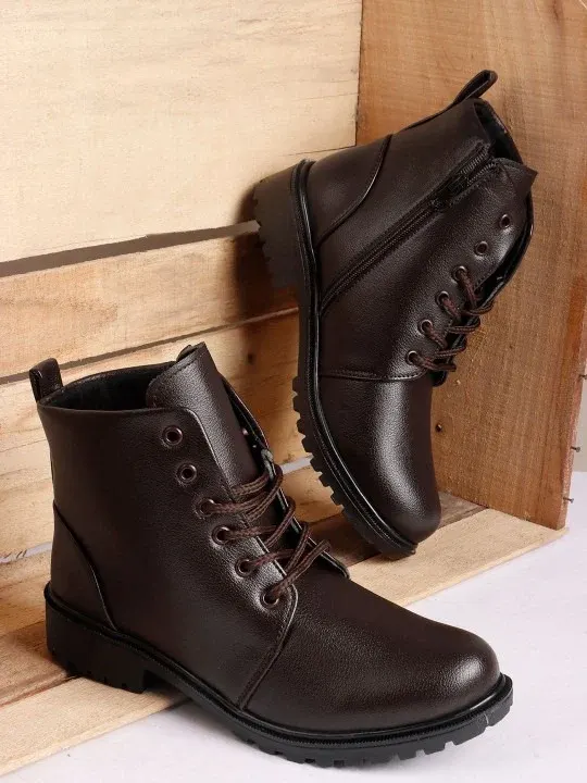 Lace-Up Boots