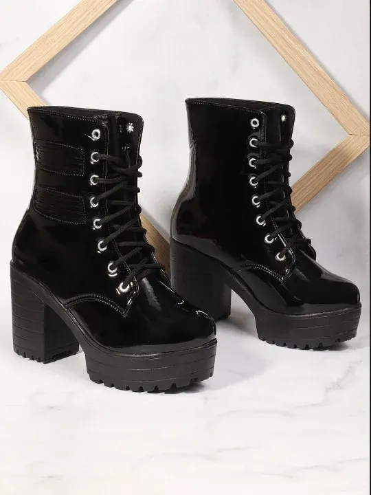 Lace-Up Boots