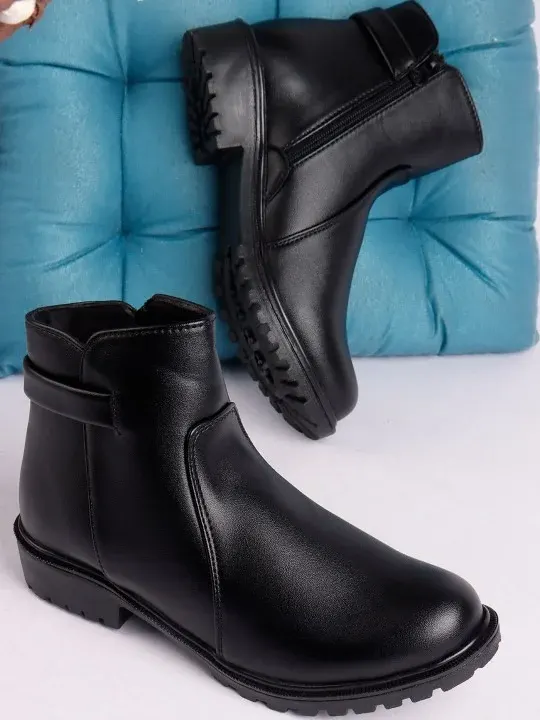 Block-Heel Boots