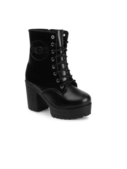 Lace-Up Boots