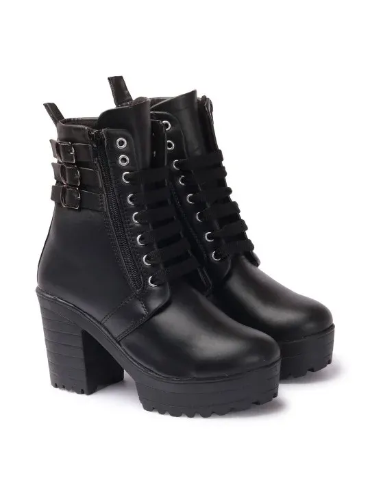 Lace-Up Boots