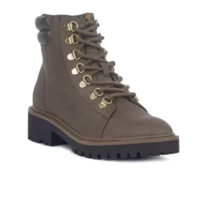 Brown Block-Heel Boots