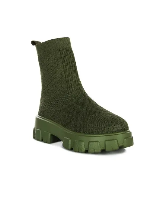 Green Ankle Boots