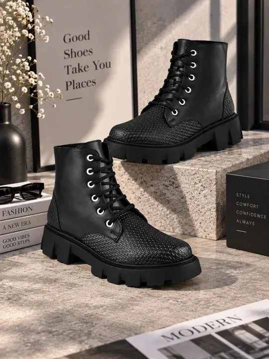 Textured Boots