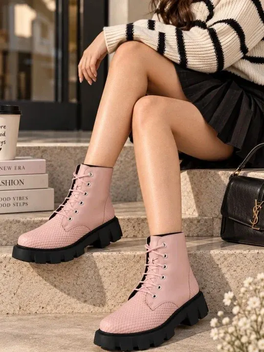 Textured Boots