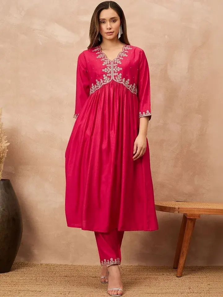 Embroidered Kurtas & Suits