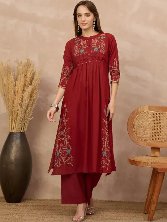 Embroidered Kurtas & Suits