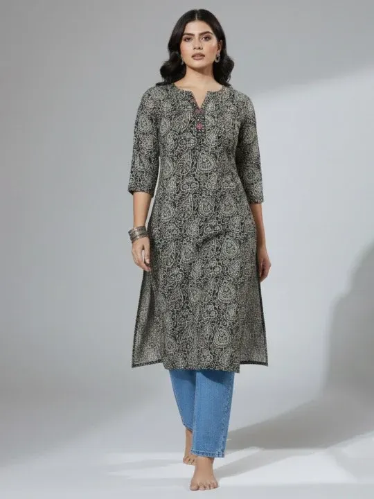 Floral Printed Kurtas & Suits