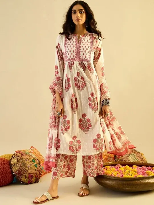 Embroidered Anarkali Kurtas & Suits