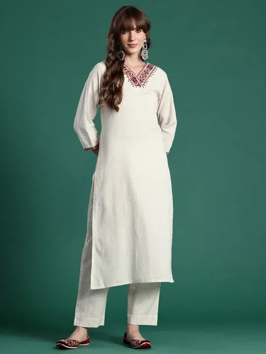 Embroidered Kurtas & Suits