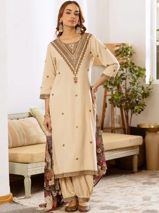 Embroidered Kurtas & Suits