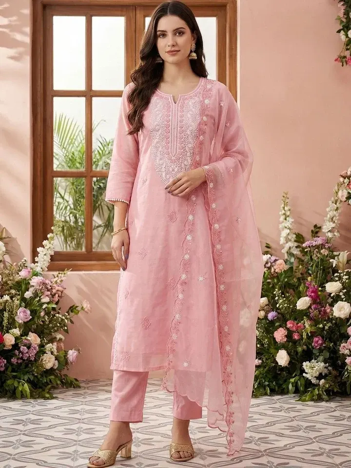 Embroidered Kurtas & Suits