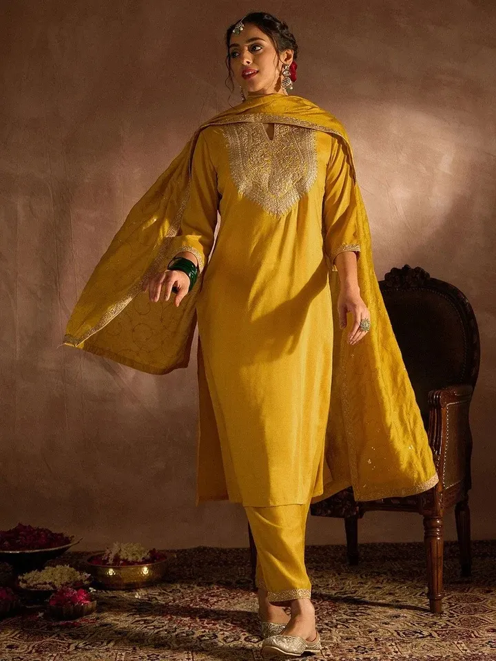Embroidered Kurtas & Suits