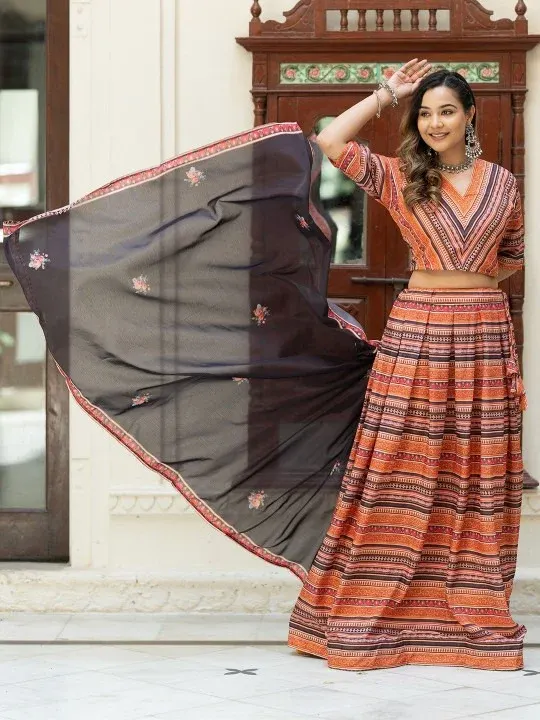 Printed Lehenga Cholis