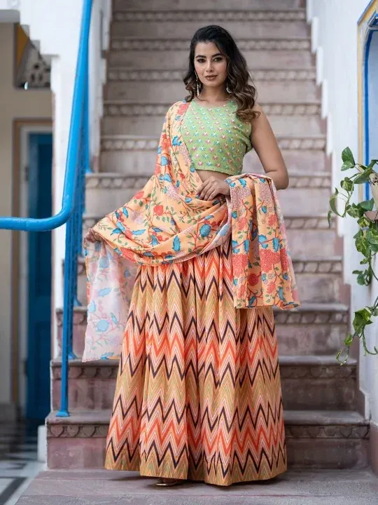 Printed Lehenga Cholis