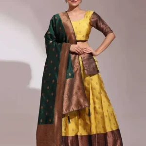 Woven-Design Lehenga Cholis