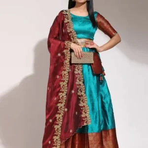 Woven-Design Lehenga Cholis