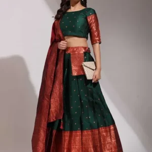 Woven-Design Lehenga Cholis