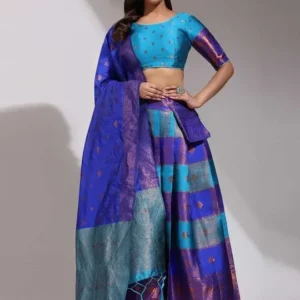 Woven-Design Lehenga Cholis