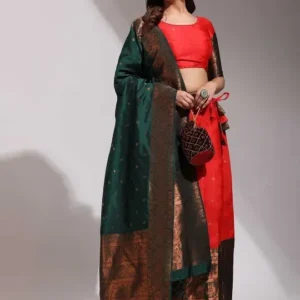 Woven-Design Lehenga Cholis