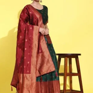 Woven-Design Lehenga Cholis