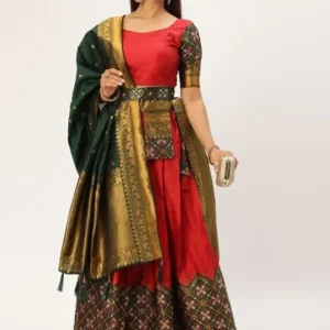 Woven-Design Lehenga Cholis