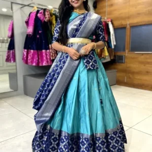 Woven-Design Lehenga Cholis