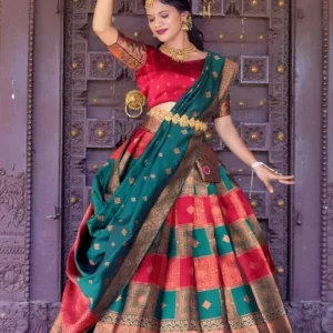 Woven-Design Lehenga Cholis