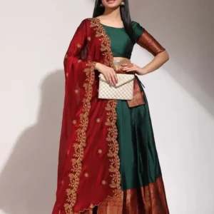 Woven-Design Lehenga Cholis