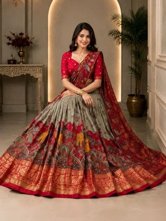 Grey Lehenga Cholis